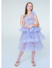 Purple Enchanting Multi-layered Tulle Flower Girl Dress Purple Enchanting Multi-layered Tulle Flower Girl Dress